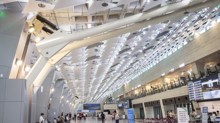 Interior of Gimpo International Airport
