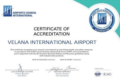 Velana International Airport Receives Airport Health Accreditation Certificate For The Second Time From Airport Council International