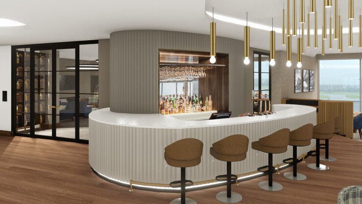 Plaza Premium Lounge Edinburgh - Lounge Bar (rendering image)