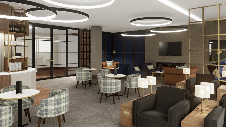 Plaza Premium Lounge Edinburgh - VIP Zone (rendering image)