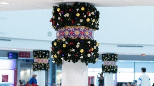 Brisbane airport, christmas