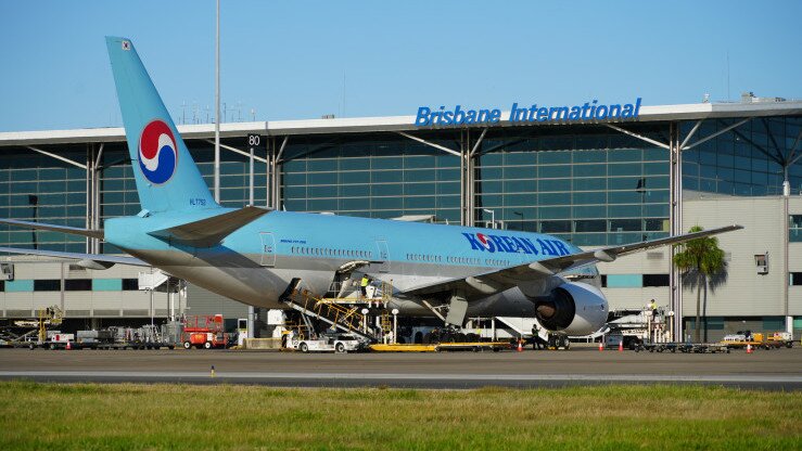 Queensland airport, Korean air, Brisbane airport, BAC