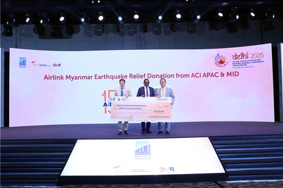 Airlink, ACI Asia-Pacific & Middle East, Airlink, donation, Myanmar earthquake