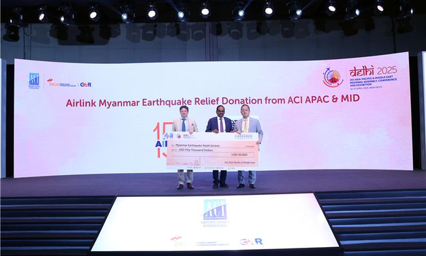 Airlink, ACI Asia-Pacific & Middle East, Airlink, donation, Myanmar earthquake
