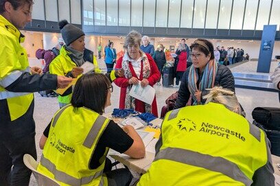 Region rallies behind Newcastle Airport’s international terminal in full-scale trial
