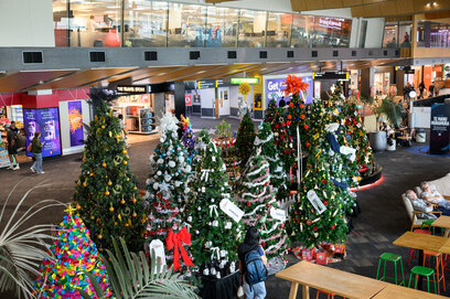 Wellington Airport, Cystic Fibrosis, Christmas Tree