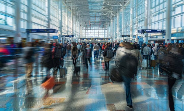 Asia-Pacific, Middle East, passenger traffic 