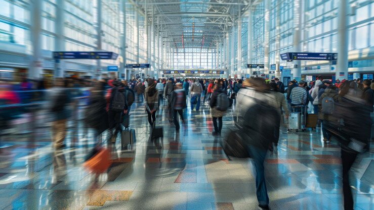 Asia-Pacific, Middle East, passenger traffic 